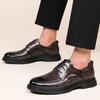 First Layer Cowhide Men's Shoes New Autumn Business Dress Leather Shoes Men's British Trend Leather Young Single Shoes Men's