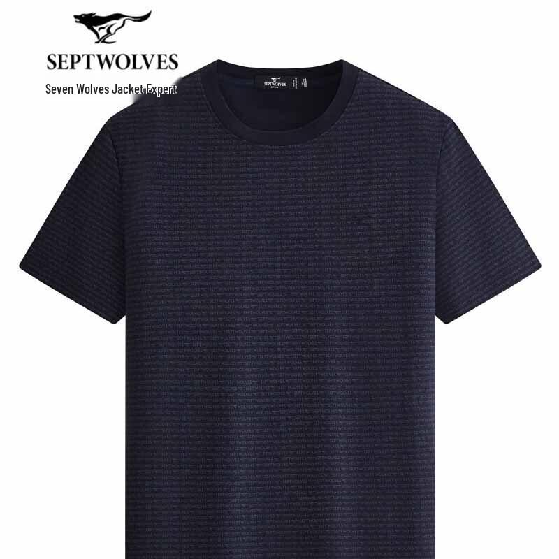 Septwolves Men s Cool Breathable Printed Round Neck T-shirt XXXL