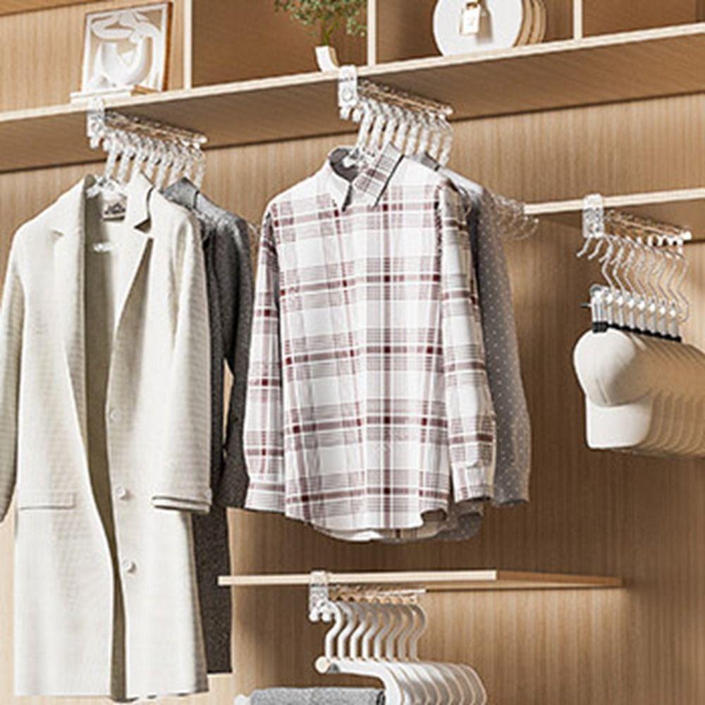 Pull Out Retractable Cabinet Sliding Rack Clear Built-In Trouser Rack  Wardrobe