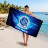 Queens Park Rangers Benutzerdefiniertes Strandtuch, Personalisierter Namens-Textdruck, Fußballlogo Weiches Schnelltrocknendes Handtuch Urlaubsgeschenk