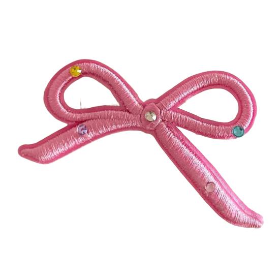 

Girl Hairpin Rhinestone Inlays Three-Dimensional Bow Design Hair Pin Fixes Broken Bangs Hair Clip Hair Styling Tool розовый