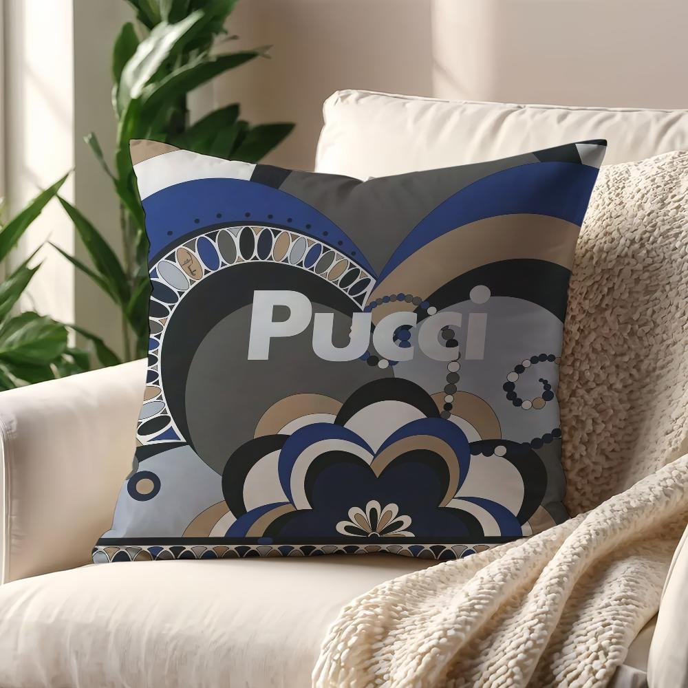 E-Emilio F-fashion P-Pucci cushion cover For Pillow Sofa Printing Decoration Room Home Office Coffee Shop Car Nordic Simplicity
