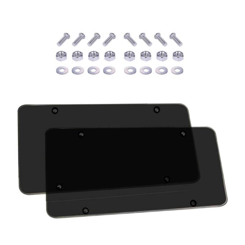 Car Clear Reflective Anti-Speed Red Light Toll Camera Stopper License Plate Unbreakable Holder