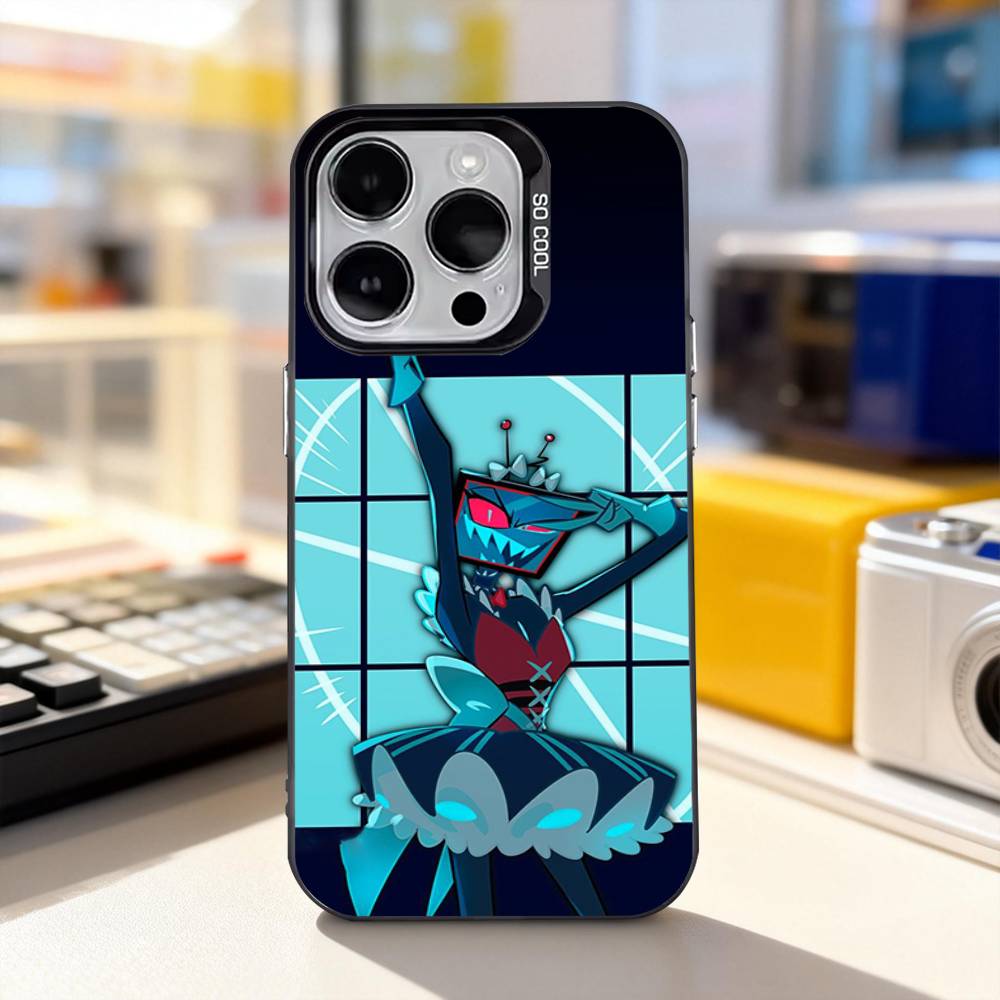 H-Hazbin V-Vox Trust Us For iPhone 11,12,13,14,15,16,17,Pro,Max,Plus,E,Air,Mini Phone Case IMD Matte Black
