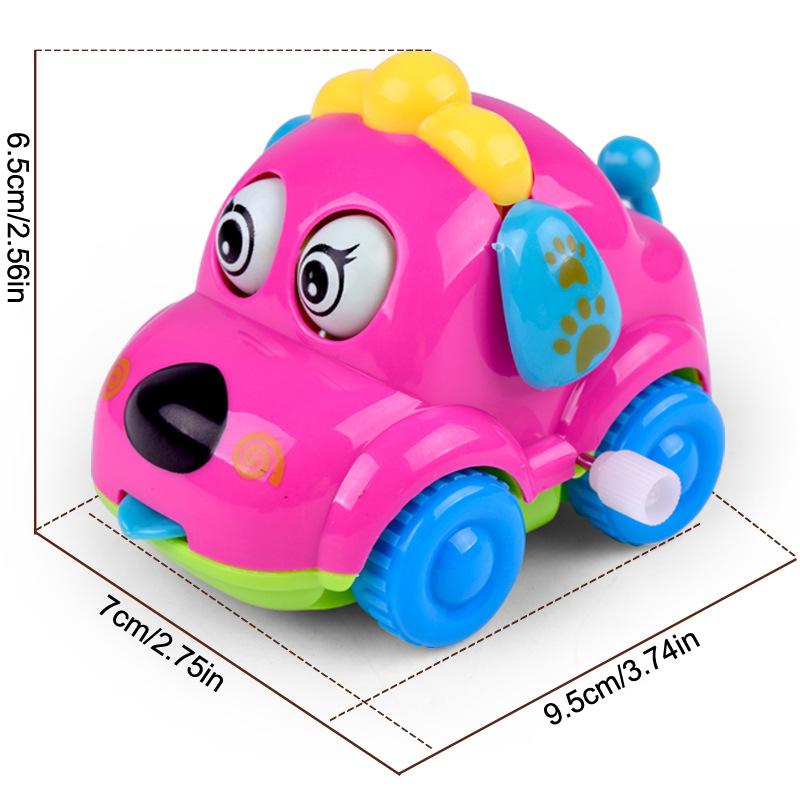 צעצוע מנגנון שעון ילדים מצויר מתיחה יצירתי חמוד שרשרת למעלה רכב חיה קטנה מתנת תינוק