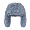 Faux Fur Plush Winter Hat Ear Protection Balaclava Cap Y2k Fashion Rabbit Ear Hat  Halloween Party