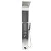 Rain Shower Panel with Hydromassage, Shelf, Column Set, Chrome