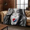 Moderne Popmusik Beyonce Kunst Flanelldecke, Gemütliche Weiche Überwurfdecke für Zuhause Schlafzimmer Bett Sofa Picknick Büro Abdeckung Geschenk Kind