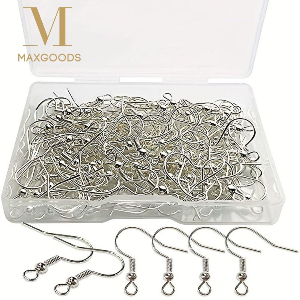 100Pcs Professional Iron Earring Hooks Gold Silver Earwire Jewelry Parts Hypoallergenic DIY Earring Accessories DIY