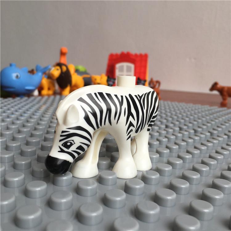 Gegele Lego-Compatible Building Blocks: Large Particles & Small Animal Accessories - Ocean, Zoo, Dinosaur Educational Toys