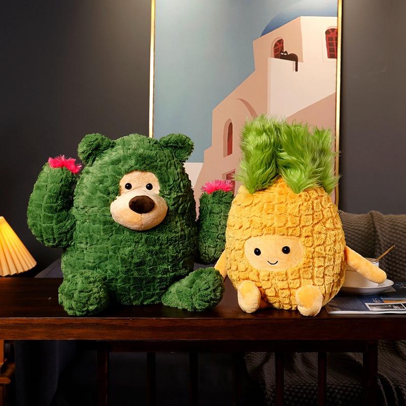 Cute Cactus Pineapple Plush Toy Creative And Funny Long Plush 18cm/0.1kg