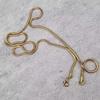 Round Snake Chain Hip-Hop Stainless Steel Necklace Snake Bone Chain Simple And Versatile Personality