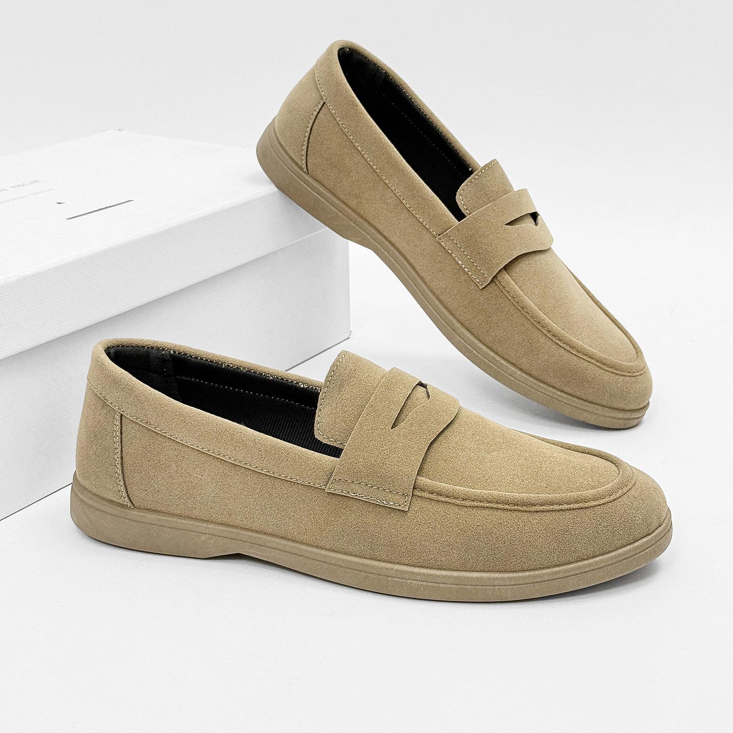 

Men s shoes loafers Doudou men s shoes large size 2025 new men s lazy shoes daily casual shoes solid color 45