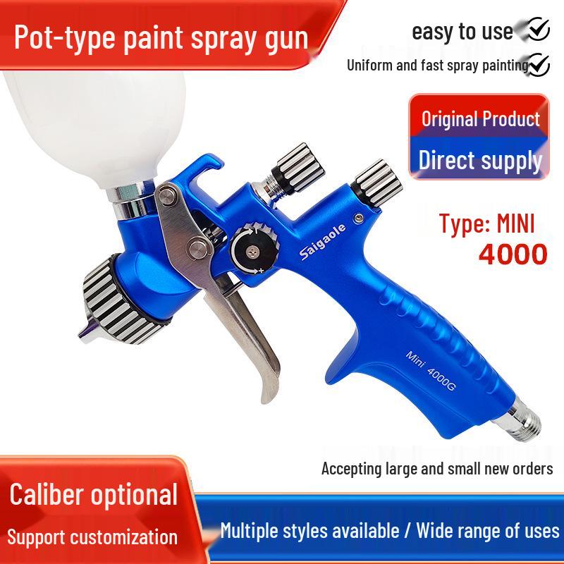 Mini4000G High Atomization Car Paint & Leather Repair Spray Gun, 1.0/1.2 Caliber