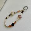 Original INS Retro Amber Handmade Phone Pendant Phone Chain CCD Camera Lanyard Beaded Hanging Ornament
