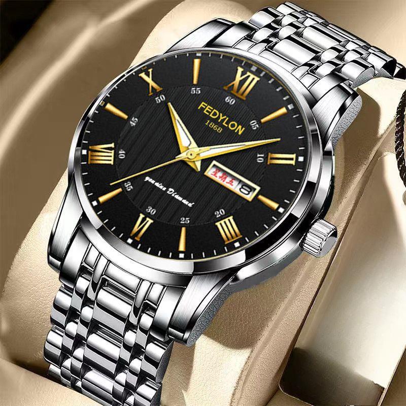 

Новий повністю автоматичний немеханічний чоловічий годинник Чоловічий діловий універсальний водонепроникний сталевий кварцовий годинник minimum