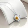 Stainless Steel Pet Urns Holder Necklace for Dogs Cats Pet Memorial NecklaceKeepsake Loss Pet Remembrance Gift Jewelry