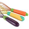 Silicone Whisk For Mixing Heat Resistant Egg Whisks Silicone Balloon Whisk Handle Beater Blender For Non-Stick Cookware Safe Non