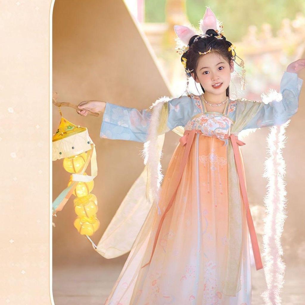 Spring & Autumn 2025 Hanfu for Girls: Princess-Inspired Tang Dynasty Dress