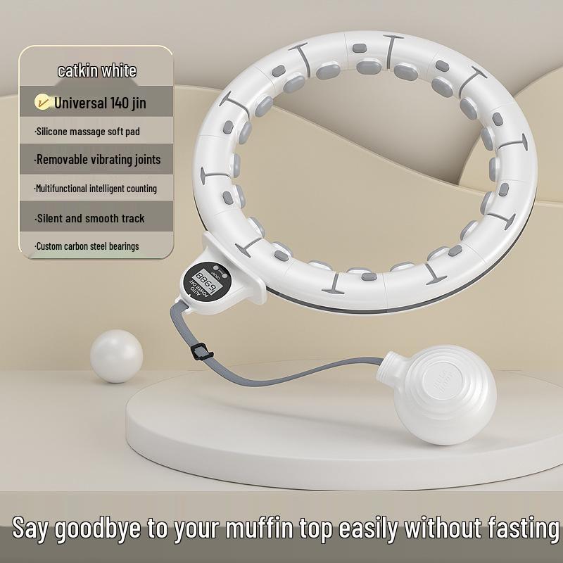 Weighted Hula Hoop for Slim Waist & Fat Burning - Adult Fitness Equipment