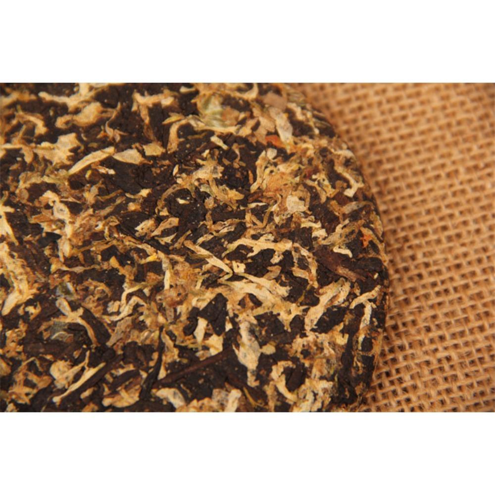 100g Yunnan Pu-er Ripe Tea Chrysanthemum Flavor China Black Puer