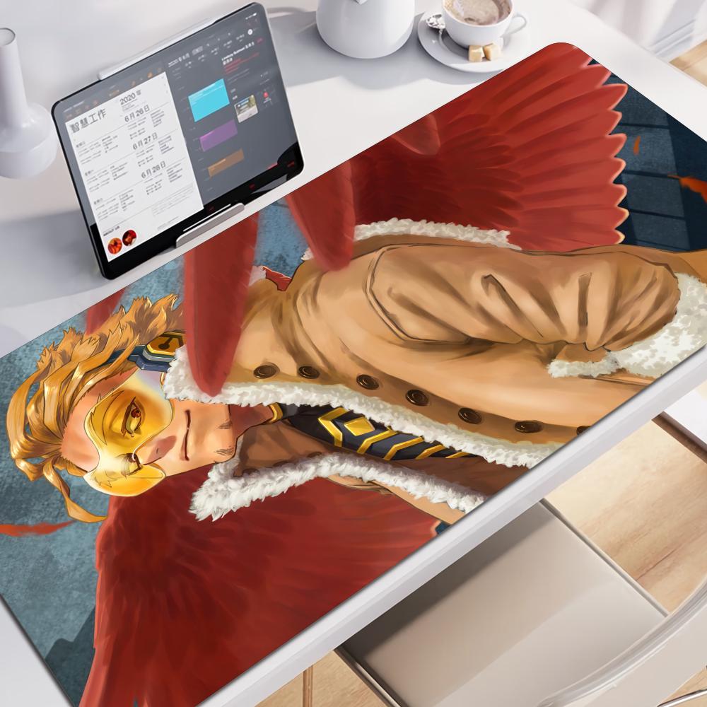Xxl Anime Large Mouse Pad Hawks Keigo My Hero Academias Laptop Desk Mats Gamer Hd Printing Mousepad NonSlip Office Table Carpet