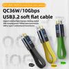 USB3.2 Soft Board Data Cable USB A toType-C 36W Fast Charging Cable 10Gbps Transmission Suitable for Mobile Phones and Computers