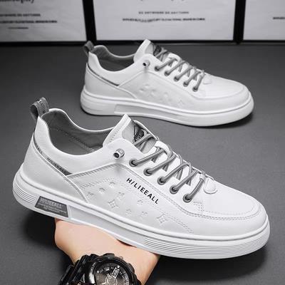 Men'S Shoes Breathable Little White Shoes Men'S Trend Flat-Soled Sports Shoes Casual Board Shoes Trendy Shoes