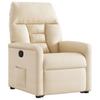 Recliner Chair with Lift Assist Beige Microfiber Fabric