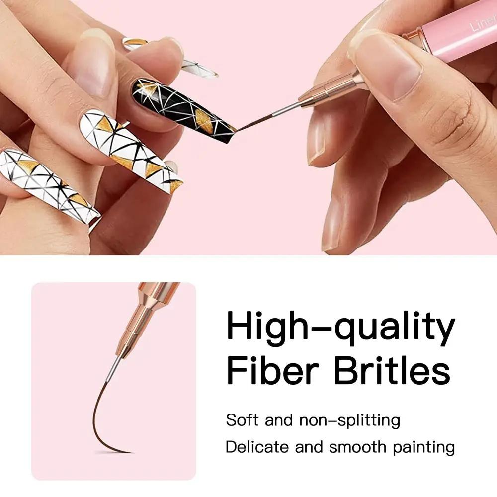 Nail Art Pen Set Brushes Set Elongated Lines Striping Drawing UV Gel Painting Nail Design Pen Professional Manicure Tool