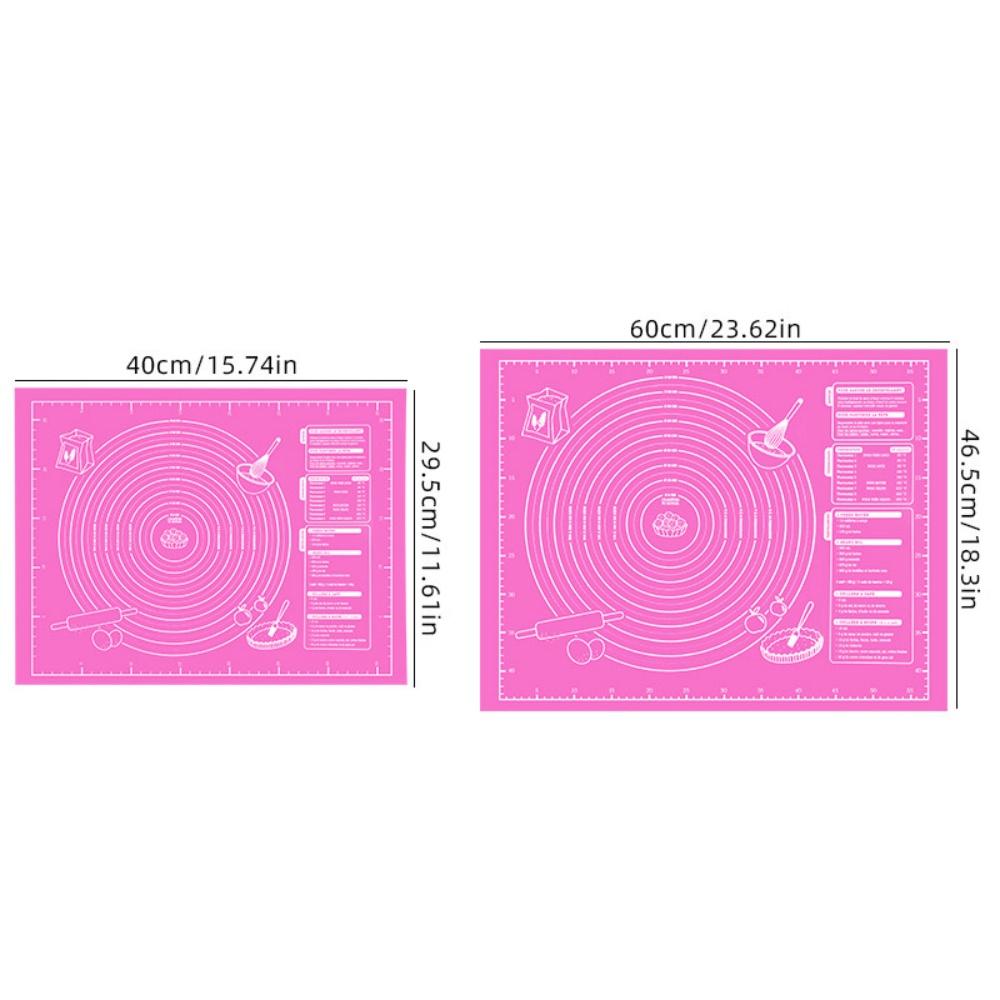 Silicone Baking Pad, Extra-thick Large-sized Non-stick Pastry Pad, Suitable for Dough, Pie Crust and Rolling Pad