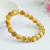 Juan Yu Golden Tiger Eye Stone Bracelet - Crystal Design (CB3092203)