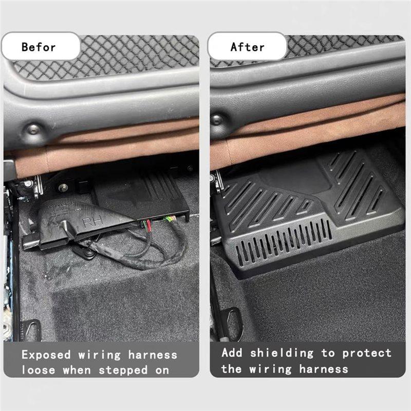 For Volvo XC60 XC90 2018- 2026 Amplifier Harness Protective Cover Seat Under-Cable Kick Guard Accessories