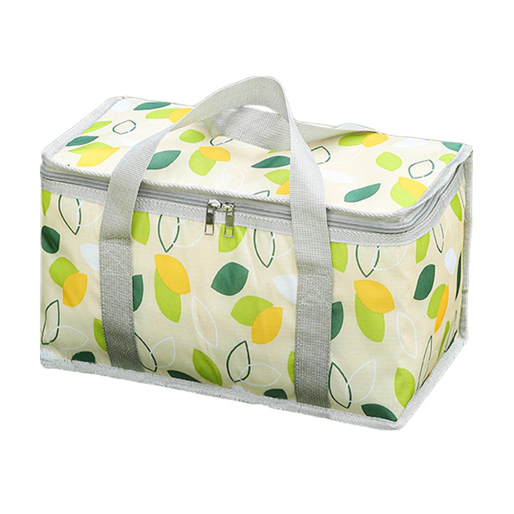 

Checkered Picnic Bag Large Capacity Portable Ice Pack Bag Cold Protection Lunch Box Insulation Bag Waterproof for Camping Picnic зелёный