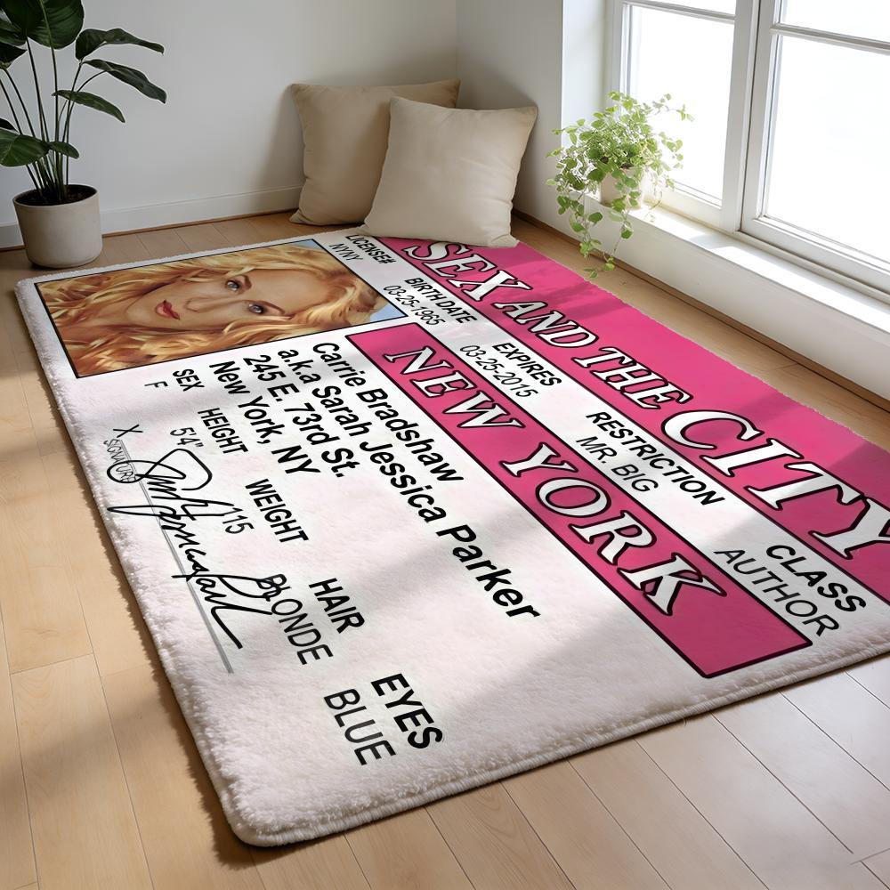 S-Sex And The City Tv Floor Mat Soft Flannel Floor Mat Non-Slip Absorbent Rug For Home Bedroom Bathroom