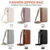 Crossbody Zipper Wallet with Card Holder Phone Case for IPhone 16 15 14 11 Pro Max XS X XR 7 8 Plus 13 12 Mini Se4 Leather Cover
