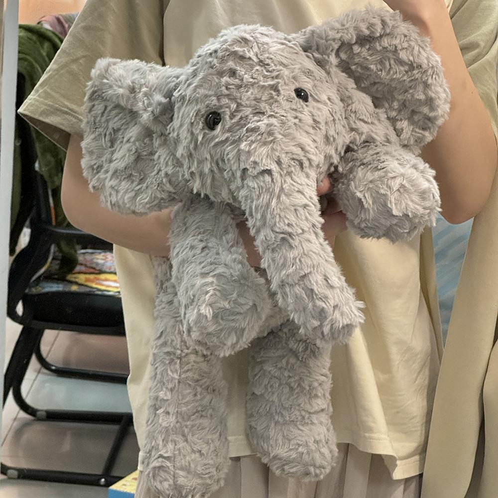 

Милая серая плюшевая игрушка-слоник, успокаивающая, в стиле для вечеринок, кукла-слоненок для малышей, кукла для сна в кровати, подарок 40cm