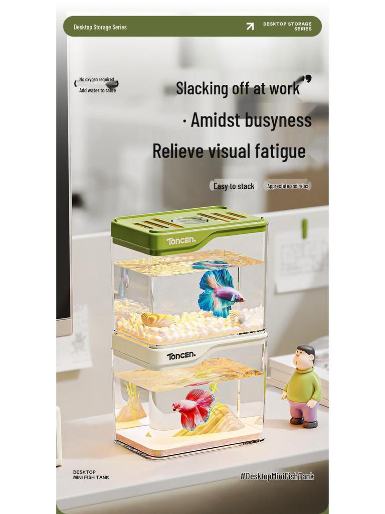 Large Eco-Aquarium Turtle Tank with Climbing Platform and Breeding Box