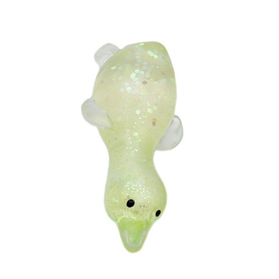 Glitter Duck Squeeze Toy Mini Lying Duck Anxiety Relief Sensory Toy Slow