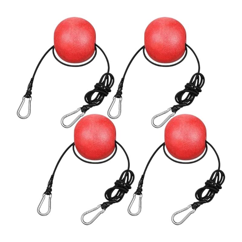 Float Zone Marker Buoy with Red PVC Body, Buoy Float Marker with Cord for Water Marking, Pool Guide Use and Swim Guide Work Daily