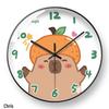 Capybara Cartoon Wall Clock: Cute, Creative, Automatic Time Adjustment for Living Room & Bedroom Decor