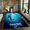 Dolphin Tale 2 Themed Carpet with Ocean Scene and Dolphins Suitable for use as an anti-slip for living room bedroom sofas