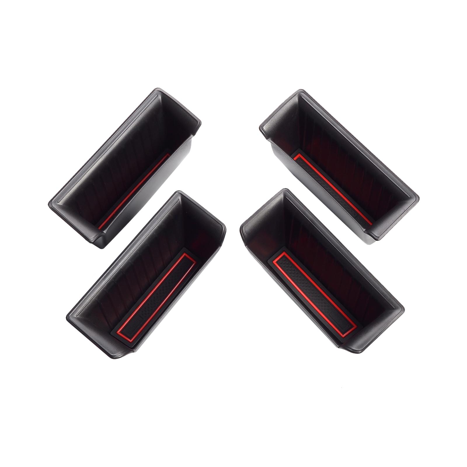 

for Dodge Ram 1500 2019-2026 Front Rear Door Handle Storage Box Gate Slot Tray Organizer Car Accessories 4PCS