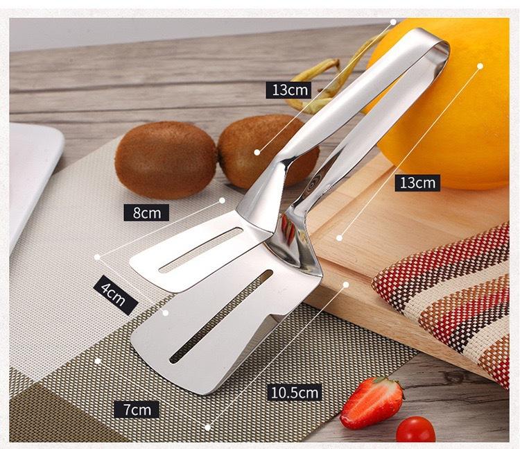 

Кухонные щипцы из нержавеющей стали — многоцелевой зажим для стейков, рыбы и многого другого с антипригарным покрытием — необходимый инструмент для готовки 23cm серебряный