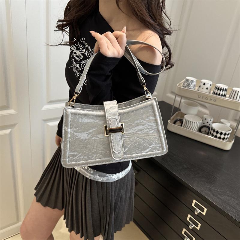 Premium Texture Temperament Casual Versatile Commuter Women's Bag Foreign Style 2025 French New Shoulder Messenger Bag Niche Bag