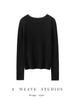Women's 18-Gauge Pure Wool Yangzi Yarn One-Shoulder Herringbone Knit Top, Perfect for Spring and Autumn, Elegant and Versatile.