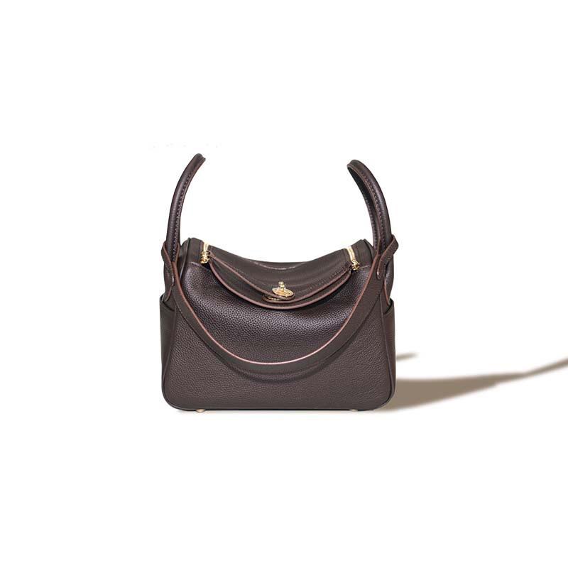 2025 Togo Leather Lindy Shoulder & Crossbody Bag: High-End Genuine Cowhide Women's Handbag