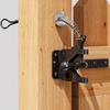 Chiusura per Cancello Chiusura completa per cancello da esterno per Cancelli in Legno Funziona da/su Entrambi i Lati della Recinzione Brevettata Funzionamento Bi-laterale