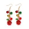 Bracelet Xmas Clavicle Chain Earrings Christmas Bell Jewelry Set Sweet   Girl