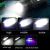 High Power LED Flashlight Fast Type C Rechargeable Light Outdoor Lighting Powerful Handheld Torch for Camping Emergency Spotlights